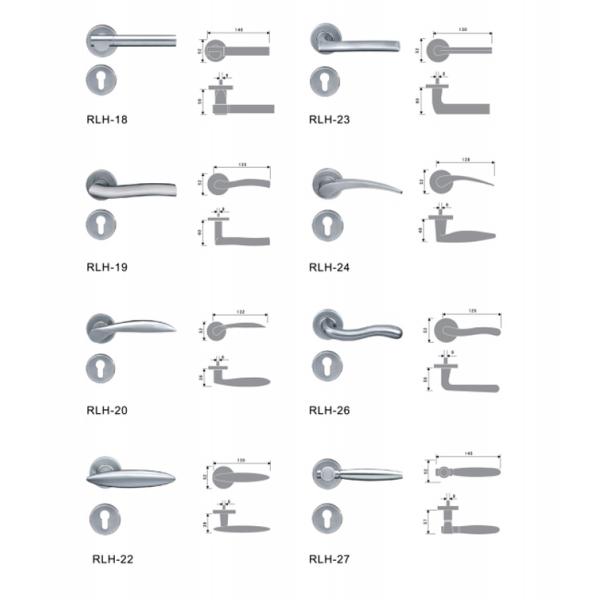 Pull Plate Lever Door Handle Stainless Steel Ball Function Catalog Glass Push