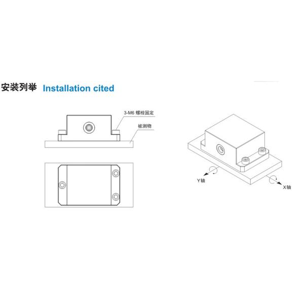 NS-QJ21 Series Dual Axis Portable Motion Detector 32VDC Inclination Remote Motion Sensor