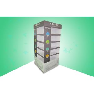 Five Sheves Four Face Show Pop Cardboard Display Stands Promoting Skincare