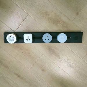 250v UK Power Orbital Electrical Track Socket Receptacle Movable