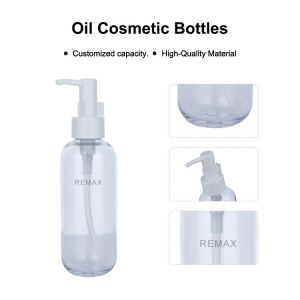 160ml Clear Oil Cosmetic Bottle User Friendly Make Up Remover Bottle