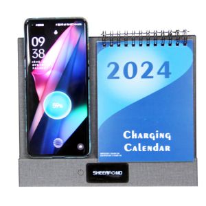 2024 Custom 365 Day Calendar Multifunctional Wireless Charging Desk