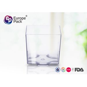 2oz Square Shape Clear Plastic Dessert Cups Disposable For Party