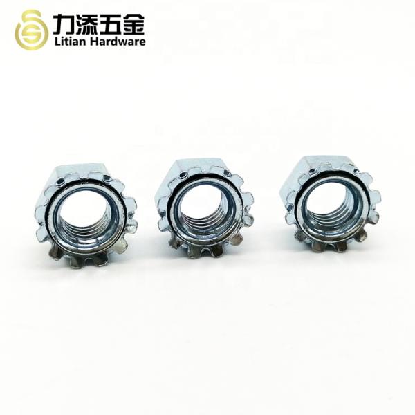 Stainless Steel 304 Locking Cap Nut , Polished Hex Lock Nut M4 - M20