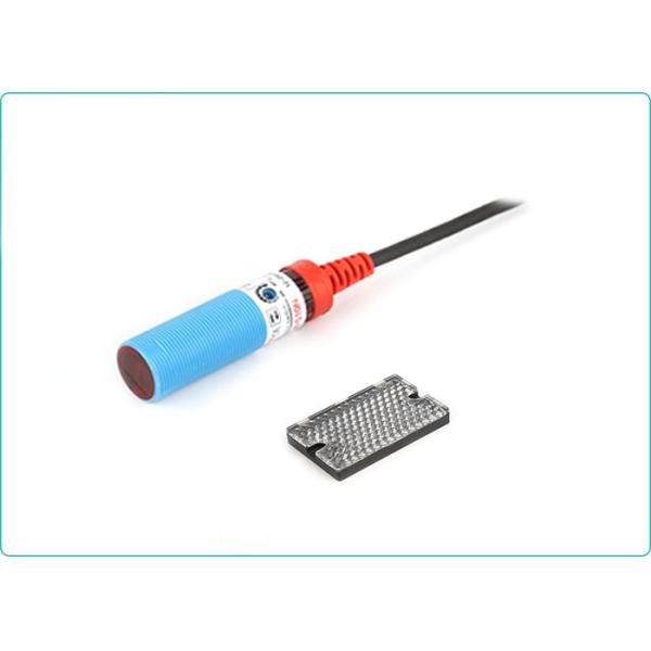 PNP NO NC 2m Sensing 4-wire Cylindrcial Photoelectric Sensors 24VDC Optical