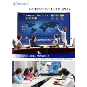75 Inch 4K Multi Touch Smart Interactive Whiteboard