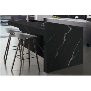 Phantom Black Sintered Stone Slab 800x2600x12mm Matte Surface