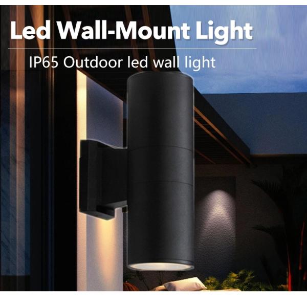Modern design Black grey color surface mounted 18W aluminum outdoor decorative led wall light