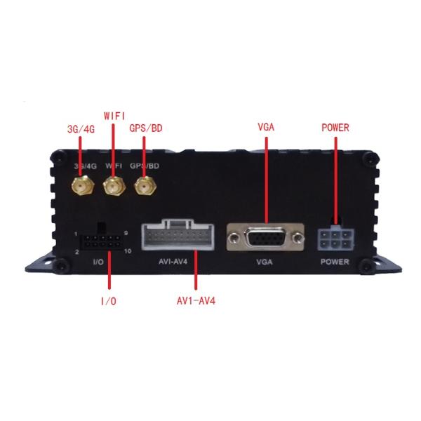 Multi Channel Car DVR VGA Video Output , 720P AHD DVR With Wifi Support