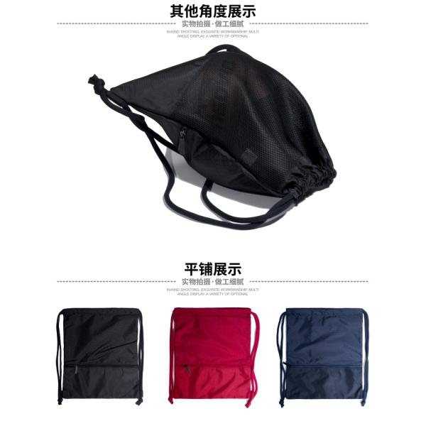 Quality Promotional Foldable Sport Drawstring Bag  Customized Color Medium Size wholesale