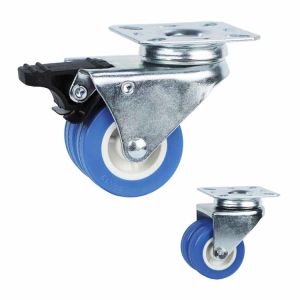 PVC 198lbs Loading 50mm Light Duty Casters For Washing Machines
