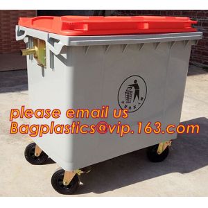 45L recycle trash bin recycle garbage bin/hospital trash cans, Mobile heavy duty