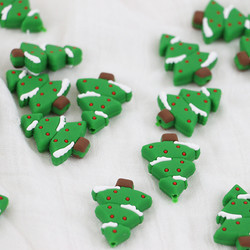 Christmas Hat Silicone Teething Bead Chewable BPA Free For Infant Baby