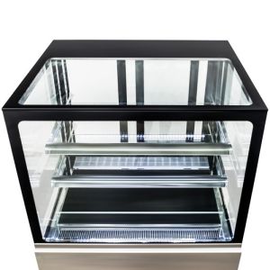 1200MM Long Cafe Cake Display Fridge With Back Sliding Glass Door And LED Lights
