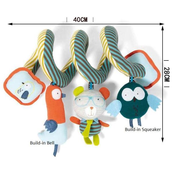 40X28CM Spiral Pram Toy BPA Free Safety Material CE certificate