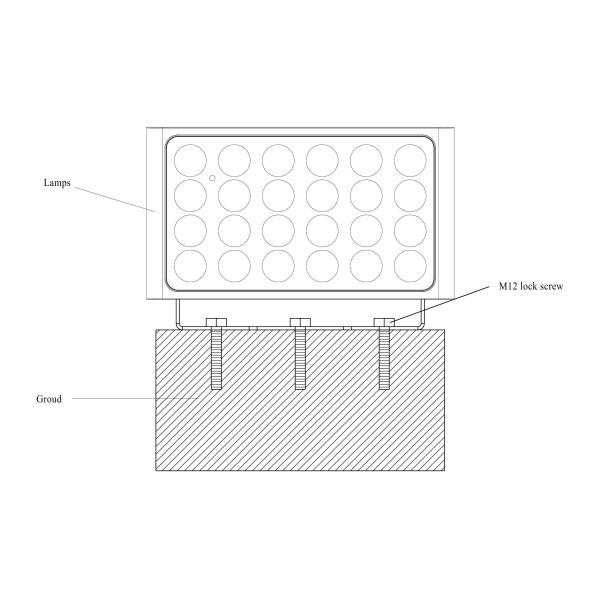 160W cheap flood lights outdoor stage empty led square floodlight fixture