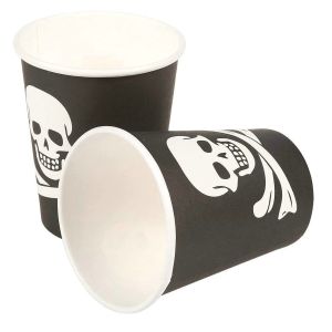 Party Banner Eco Friendly Fancy Sturdy Black and White Disposable Dinner Plates