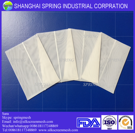 FDA Approval Nylon PA6/PA66 50micron, 100micron, 150micron Ultrasonic Sealing Bag for Water Filter Purifier