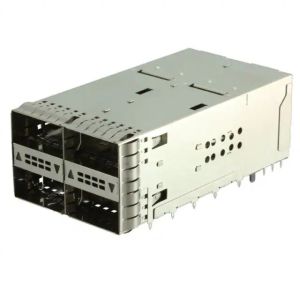 2227670-2 ZQSFP+ Cage Assembly  2x2 Port With Integrated Connector25 Gb/s Included Lightpipe