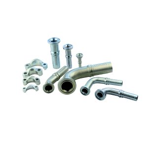 China Carbon Steel Zinc Plated Bsp Hydraulic Hose Fittings on sale