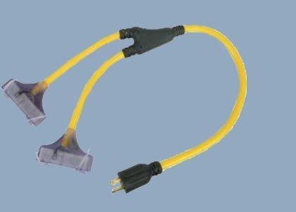 UL CUL CSA 30A 125V Twist Lock Adapter L14-30P to NEMA5-15R Six Outlets American