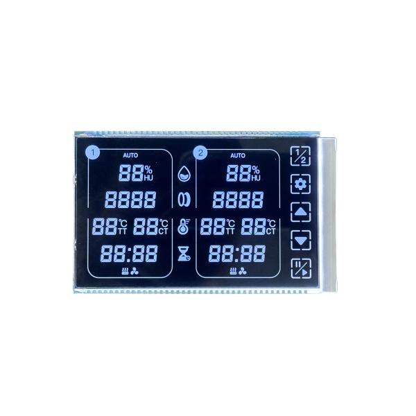 Quality Customized Size 3.3V VA Touch LCD Screen Segment Display White Digits 78PIN wholesale