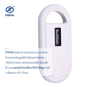 Animal RFID Microchip Scanner LF 134.2khz Handheld With Lithium Battery
