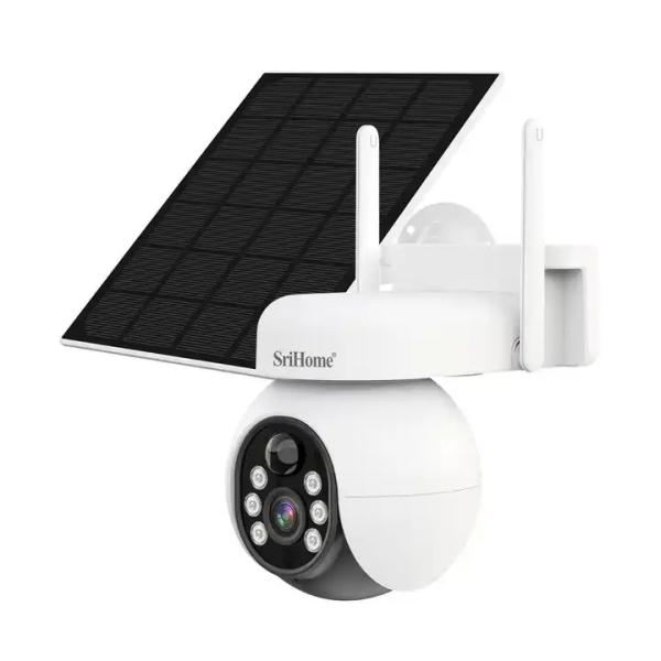 Solar PTZ Camera With Sim Card 4MP Solar Panel IP65 Camera With PIR Human