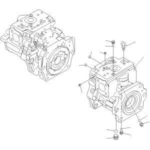 708-2G-00800 708-2G-00801 708-2G-01081 For Komatsu Loader WA600-6 Hydraulic Pump