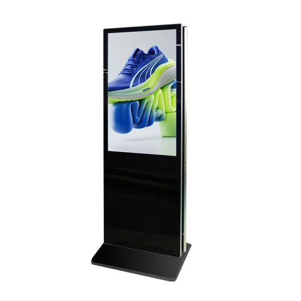 43" Double-Sided Floor Standing Digital Signage Kiosk With Brightness 450cd/m2