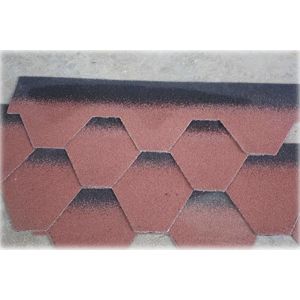 Customized Shape Tab Asphalt Roof Tiles With Three Dimensional Colored Sand