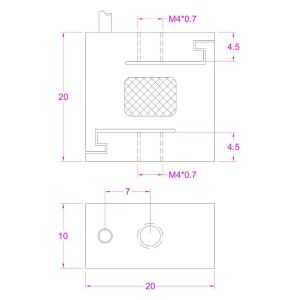M4 Tapped Mini Tension Load Cell 100N 200N 500N 1kN Traction Force Measurement