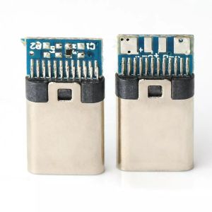 USB Connectors TYPE C Plug 24pin 4 Core Solder Wire With PCB Male Socket