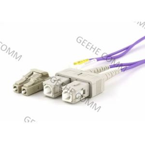 100 Gig LC-SC Duplex 50/125 OM4 Fiber Optic Patch Leads Multi Mode