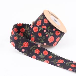 2.5cm-4cm Polyester Ribbon Double Face Weave Edge Packing Ribbon