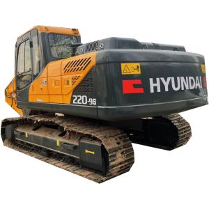Cheap Hyundai Used 220-9s Crawler Excavator 1m3 Bucket Capacity excellent condition for sale