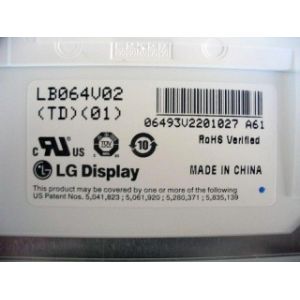 LB064V02-TD01 6.4 inch 640×480 250 cd/m² Viewing Angle 65/65/50/60 TFT-LCD, LCM