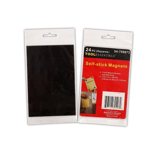 Custom Size Black Adhesive Magnetic Sheet Precut Magnetic Adhesive Tape