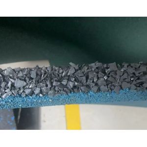 Outdoor Elastic Rubber Mats with Grooves for Gym and Playground Flooring