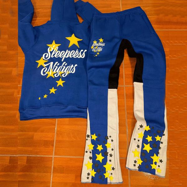 Silkscreen Printing Logo Mens 2 Piece Tracksuit Tech Fleece Jogger Sets Antistatic