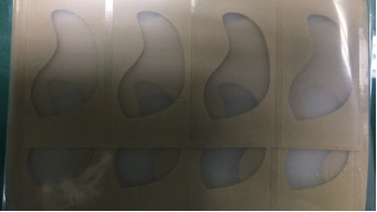 Quality 0.50mm Die Cut Products Translucent PVC Light Diffuser With Double Adhesive Tape wholesale