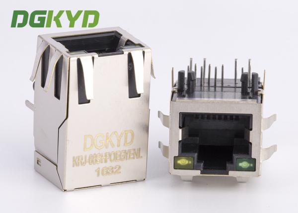 Quality PoE RJ45 Ethernet Connector side entry tab up 100Mb rj45 modular jack customized wholesale