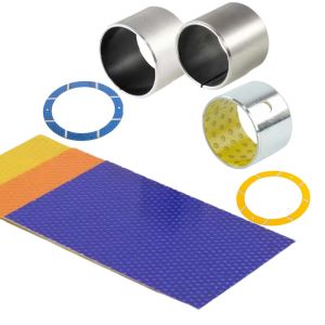 thin-walled split seam steel backing journal bearings | self-lubricating