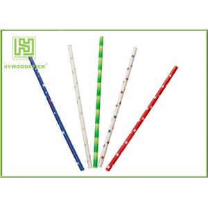 Cute Design Red And White Party Paper Straws For Hot Drinking Diameter 6mm