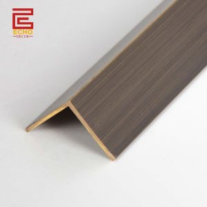 Brushed Solid Brass L Profile Wall Edging Strip In Residential And Commercial