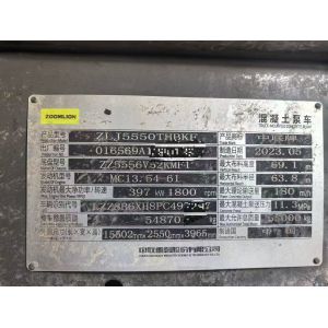 Used Zoomlion 70M Concrete Pump Truck 180 m³/h Capacity