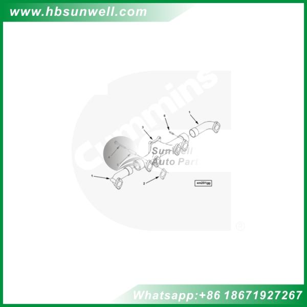 Cummins diesel engine parts ISM QSM M11 L10 exhaust manifold gasket 3328948 3102804 Gasket,exhaust manifold