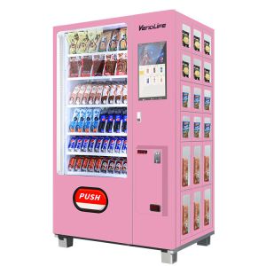 OEM Combination Drink And Snack Vending Machines 60HZ. 4G Supported
