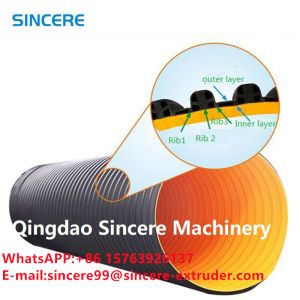 Cheap OEM Plastic HDPE Pipe Extruder Spiral Winding Corrugated Pipe Extrusion Line for sale