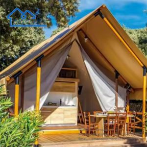 China Factory Luxury Waterproof Camping Hotel Accommodation Safari Tent For Outdoor on sale